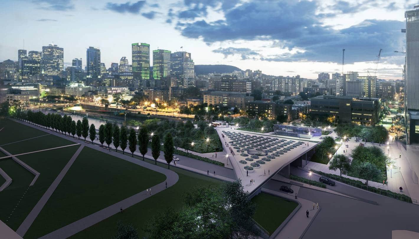 Place des montrealaises_Lemay_Architecture_Design_Montréal_Night view