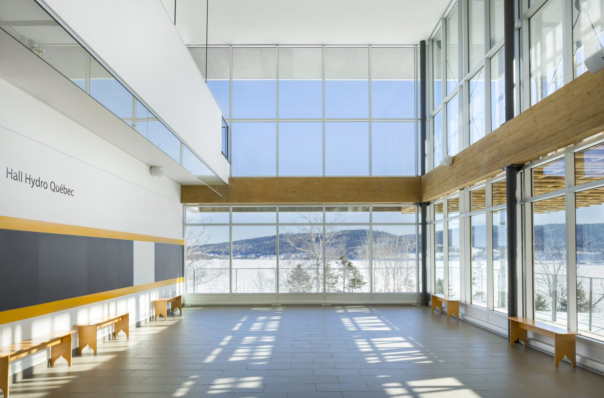 GASPE MUSEUM Lemay Architecture large view wall windows interior design asd