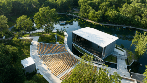 Théâtre de verdure, Montréal, Parc La Fontaine, Drone View, Lemay, Landscape Architecture, Design