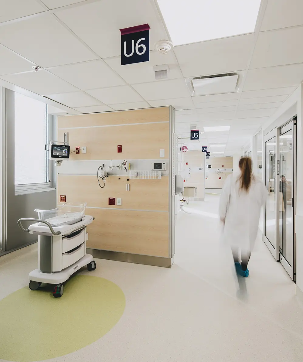 Mother and Child unit at SainteJustine University Hospital Lemay