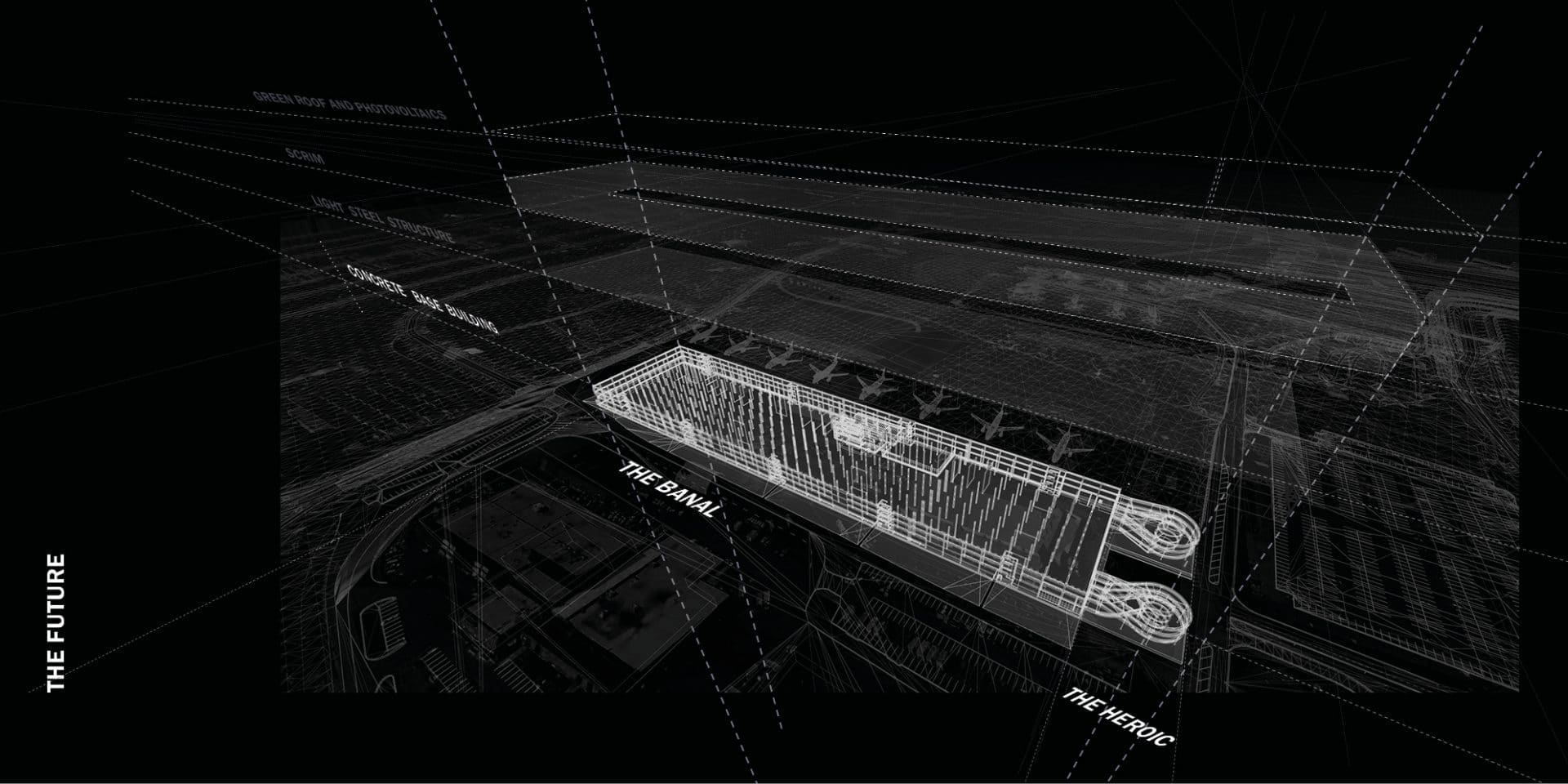 Montreal_YUL_Parking_Architecture_Urban_Plan_Sketching_Lemay_Design_MontrealAirport_Vue de haut