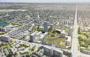 Meadowvale, Aerial city view, Mississauga, Plan, Rendering, Urban Design, Lemay, Architecture