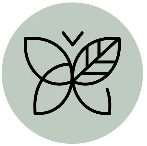 Environment icon representing a butterfly, Net Positive, Lemay, Architecture, Design