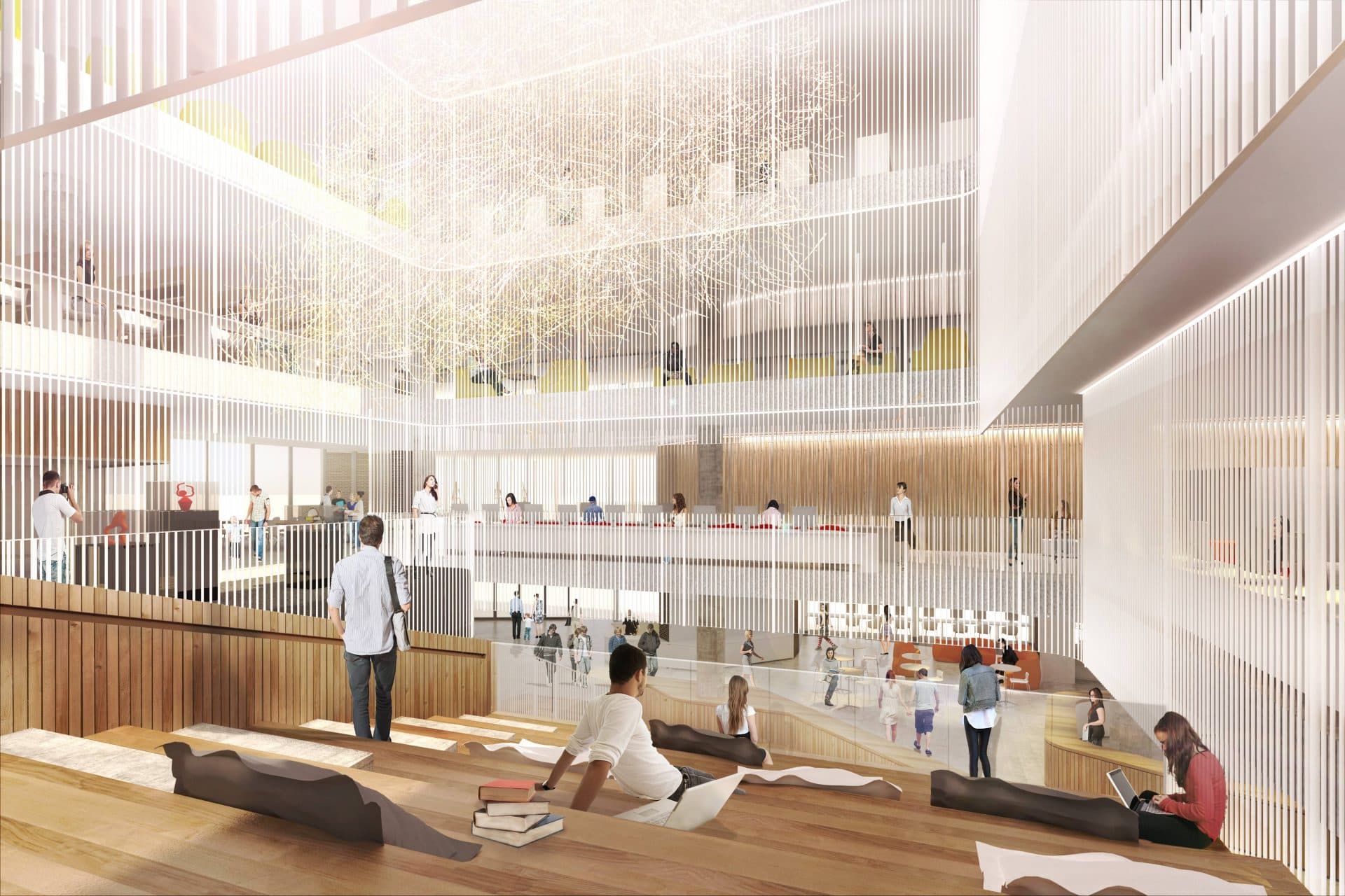 Bibliotheque-Gabrielle-Roy-Lemay-Architecture-Design_Vue_Agora