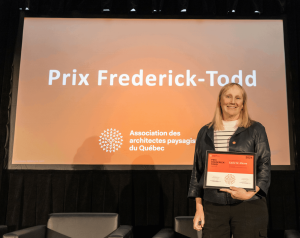 Lucie St-Pierre, Prix Frederick-Todd, AAPQ, Lemay, Landscape Architecture