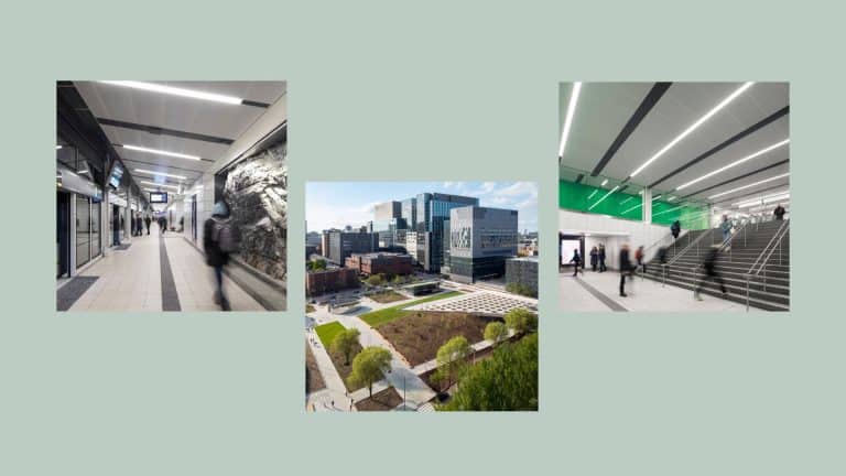 A+ Awards recognition for REM stations and Place des Montréalaises